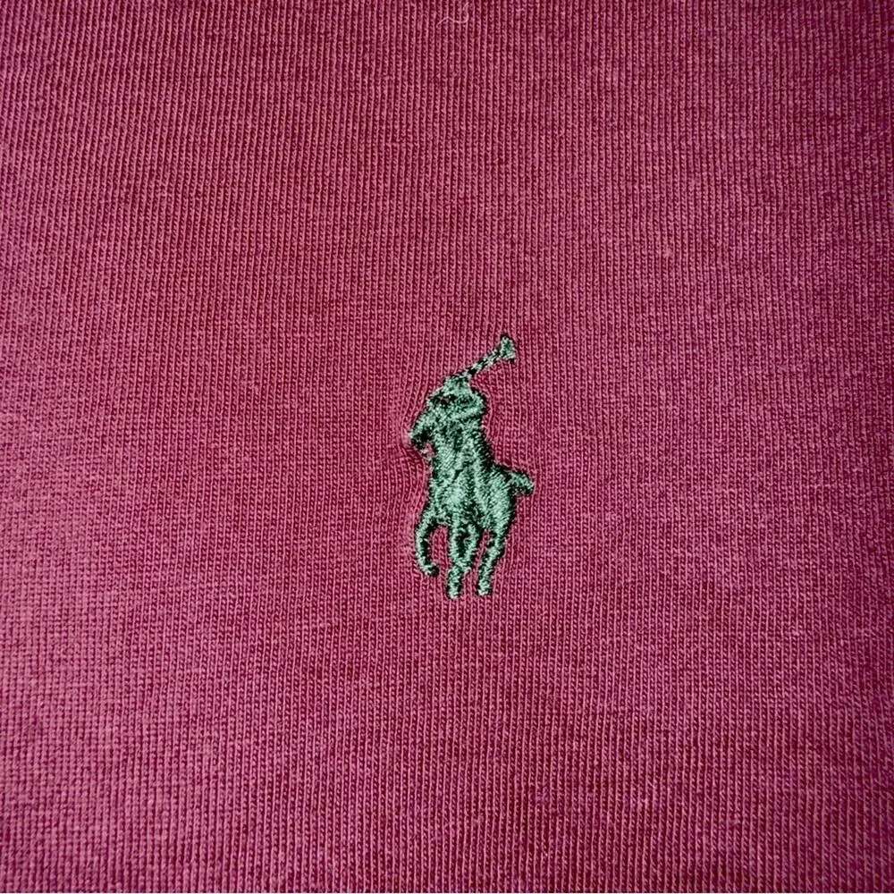 Polo Ralph Lauren Cotton Jersey Hooded Long Sleeve T-shirt Burgundy Boys 10-12